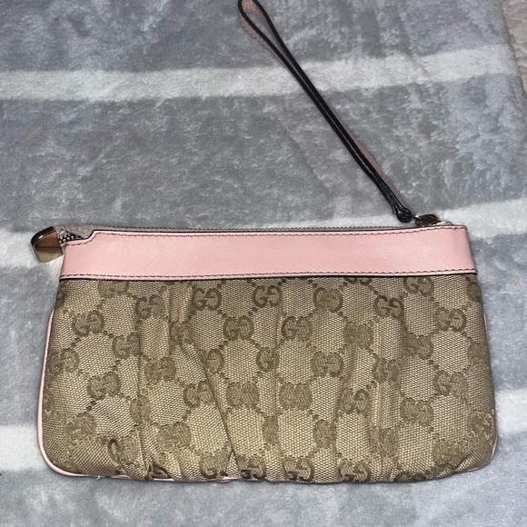 Pink Monogram Gucci Wristlet Authentic - Picture 3 of 7